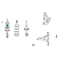 OEM 2003 Honda Pilot Bearing, Shock Absorber Mounting Diagram - 51726-S3V-A01