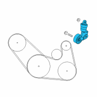 OEM 2016 Scion iA Belt Tensioner Diagram - 16620-WB003