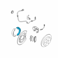OEM 2015 Nissan Xterra Shoe Set Parking Brake Diagram - 44060-EA026