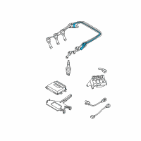 OEM 2006 Hyundai Tiburon Cable Assembly-Spark Plug No.6 Diagram - 27470-37200