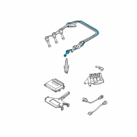 OEM 2006 Hyundai Tiburon Cable Assembly-Spark Plug No.2 Diagram - 27430-37200