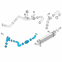 OEM 2016 Ford Edge Inlet Hose Diagram - F2GZ-6F072-A