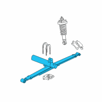 OEM 2005 Ford Explorer Sport Trac Leaf Spring Diagram - 4L2Z-5560-AA