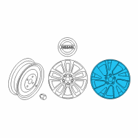 OEM 2013 Nissan Pathfinder Aluminum Wheel Diagram - 40300-3JA8C