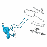 OEM 2021 Cadillac XT5 Washer Reservoir Diagram - 84766306