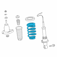 OEM 2018 Acura MDX Spring, Rear Diagram - 52441-TRX-A01