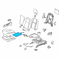 OEM 2016 Toyota Prius C Seat Cushion Heater Diagram - 87510-52150