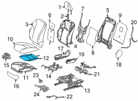 OEM 2022 Lexus NX350 HEATER ASSY, SEAT Diagram - 87510-78210