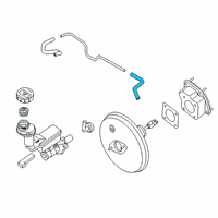 OEM Nissan Rogue Hose-Brake Booster Diagram - 47474-5HA0A