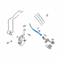 OEM 2017 Kia Sorento Windshield Wiper Arm Assembly Driver Diagram - 98311C5000