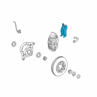 OEM 1999 Ford F-150 Front Pads Diagram - F85Z-2001-AA