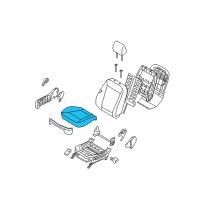 OEM 2010 Hyundai Santa Fe Covering-Front Seat Cushion Passenge Diagram - 88260-0W600-MKR