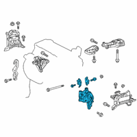 OEM 2022 Lexus UX200 BRACKET, ENGINE MOUN Diagram - 12315-24011