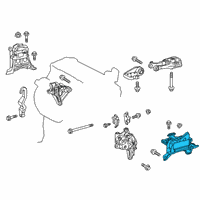 OEM 2019 Toyota Corolla Side Mount Diagram - 12372-24010