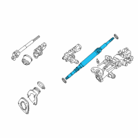 OEM Lexus RX400h Shaft Assy, Steering Main Diagram - 45210-48040