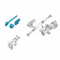 OEM 2006 Lexus RX400h Steering Shaft Diagram - 4522048100