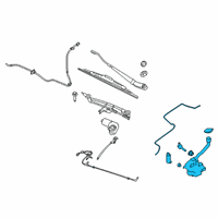 OEM 2017 Lincoln MKT Reservoir Assembly Diagram - DA8Z-17618-C