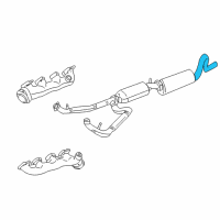 OEM 2000 Ford E-350 Super Duty Extension Pipe Diagram - XC2Z-5A212-EA