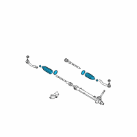 OEM 2010 Nissan Rogue YOOT Kit-Manual Steering Gear Diagram - 48203-JD01A