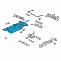 OEM 2013 Acura ZDX Panel, Floor Diagram - 65111-SZN-A00ZZ