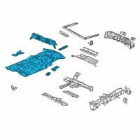 OEM Acura Panel Sub Complete, Floor Diagram - 65200-SZN-A00ZZ