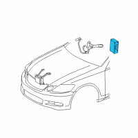 OEM 2009 Lexus GS460 Computer Assy, Distance Control Diagram - 88240-30500