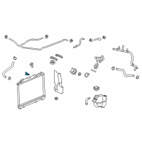 OEM 2012 Cadillac CTS Plug, Radiator Drain Diagram - 19129764