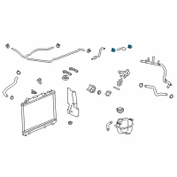 OEM 2014 Cadillac CTS Lower Hose Clamp Diagram - 11570615