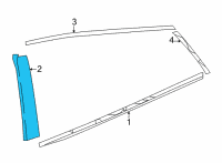 OEM Toyota Mirai Applique Diagram - 75761-62010