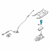 OEM 2016 Ford Explorer Shift Knob Diagram - FB5Z-7213-KC