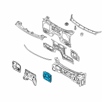 OEM 2013 BMW X5 Sound Insulation, Bulkhead, Left Diagram - 51-48-7-158-433