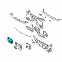 OEM 2013 BMW X5 Sound Insulation, Bulkhead, Right Diagram - 51-48-7-158-434