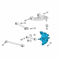 OEM 2016 Acura TLX Knuckle Complete Right, Rear Diagram - 52210-TZ7-A11