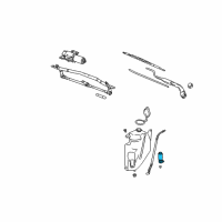 OEM Saturn Vue Washer Pump Diagram - 19180273