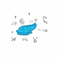 OEM 2009 Scion xD Composite Headlamp Diagram - 81130-52890
