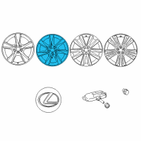 OEM Lexus RX450h Wheel, Disc Chrome P Diagram - 4261A-0E090