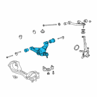 OEM 2016 Lexus LX570 Front Suspension Lower Control Arm Sub-Assembly, No.1 Left Diagram - 48069-60030