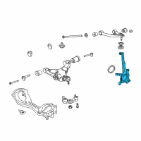 OEM 2016 Lexus LX570 KNUCKLE, Steering, R Diagram - 43211-60230