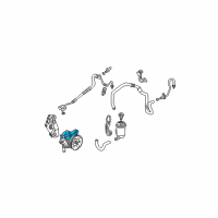 OEM 2001 Honda Civic Pump Sub-Assembly, Power Steering Diagram - 56110-PLA-033