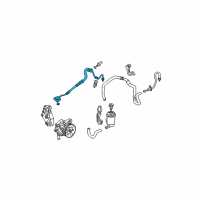 OEM 2005 Honda Civic Hose, Power Steering Feed Diagram - 53713-S5D-A06