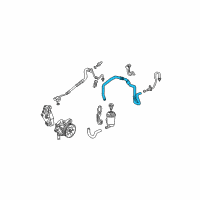 OEM 2005 Honda Civic Hose, Power Steering Return Diagram - 53732-S5D-A52