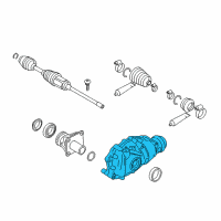 OEM 2017 BMW 750i Front Axle Differential Diagram - 31-50-7-648-883