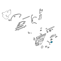 OEM 2005 Acura RL Switch Assembly, Right Rear Power Window (Dark Silver) Diagram - 35770-SJA-A02ZA