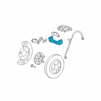 OEM 2011 Buick Lucerne Caliper Support Diagram - 25983766