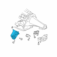 OEM Dodge Ram 2500 Bracket-Engine Mount Diagram - 52020604AD