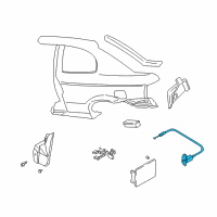 OEM 2003 Hyundai Accent Catch & Cable Assembly-Fuel Filler Diagram - 81590-25001