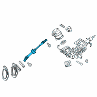 OEM 2019 Lexus RX350 Shaft Assembly, Steering Diagram - 45220-0E110