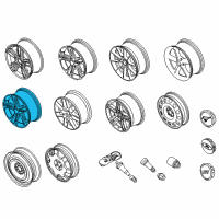 OEM 2010 Ford Mustang Wheel, Alloy Diagram - AR3Z-1007-H