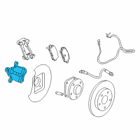 OEM 2016 Chevrolet Impala Caliper Diagram - 13579138