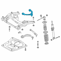 OEM 2017 BMW M6 Top Right Camber Correction Control Arm Diagram - 31-12-7-849-506